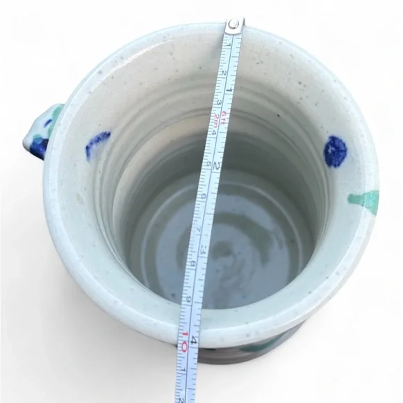 Bruce Larrabee Ceramic Large Mug Studio Pottery Hand Spun 70s - Picture 5 of 8